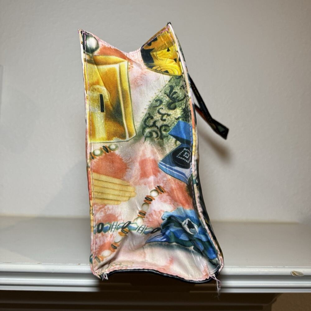 Vintage Art Deco Flapper Collage Handbag 1920s Fashion 14” Beaded Double Sided - Picture 4 of 9